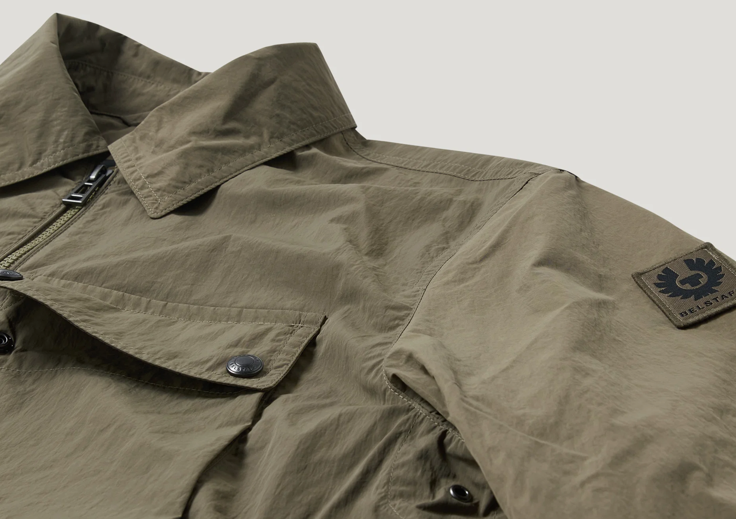 Khaki Belstaff "TOURER" Overshirt