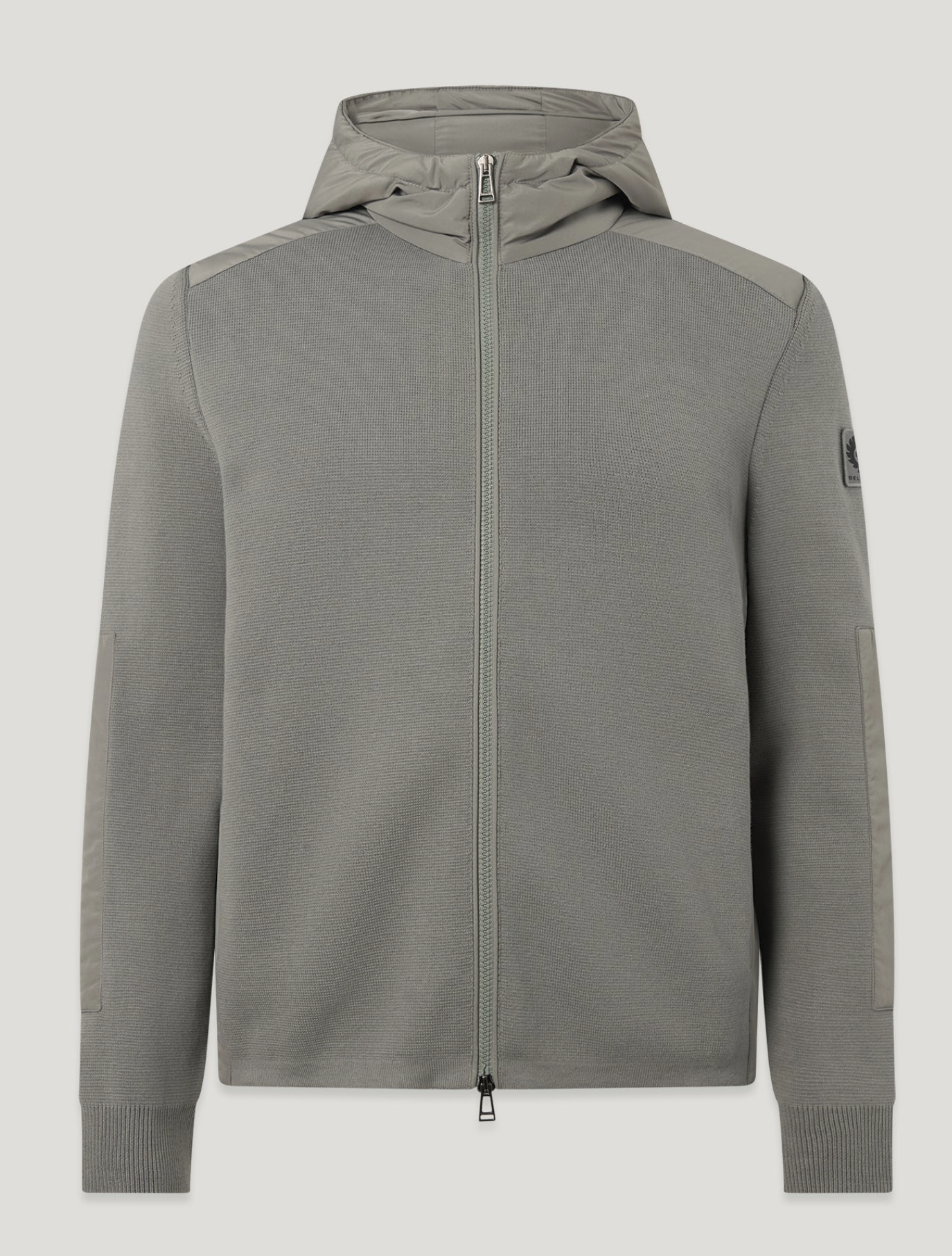 Atlantic Grey Belstaff "CONSOLE" Mixed Media Jacket