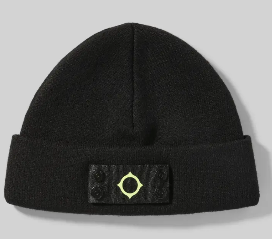 Black MA.Strum Badge Beanie
