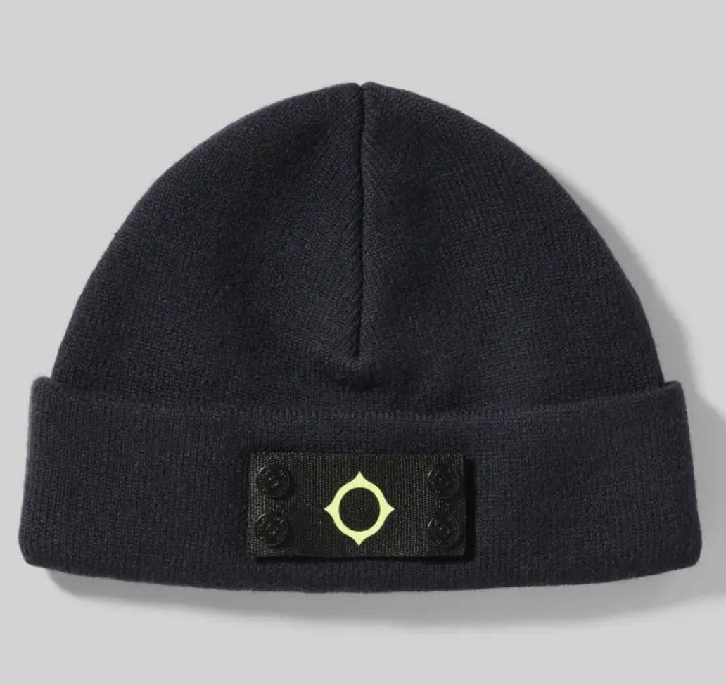 Navy MA.Strum Badge Beanie