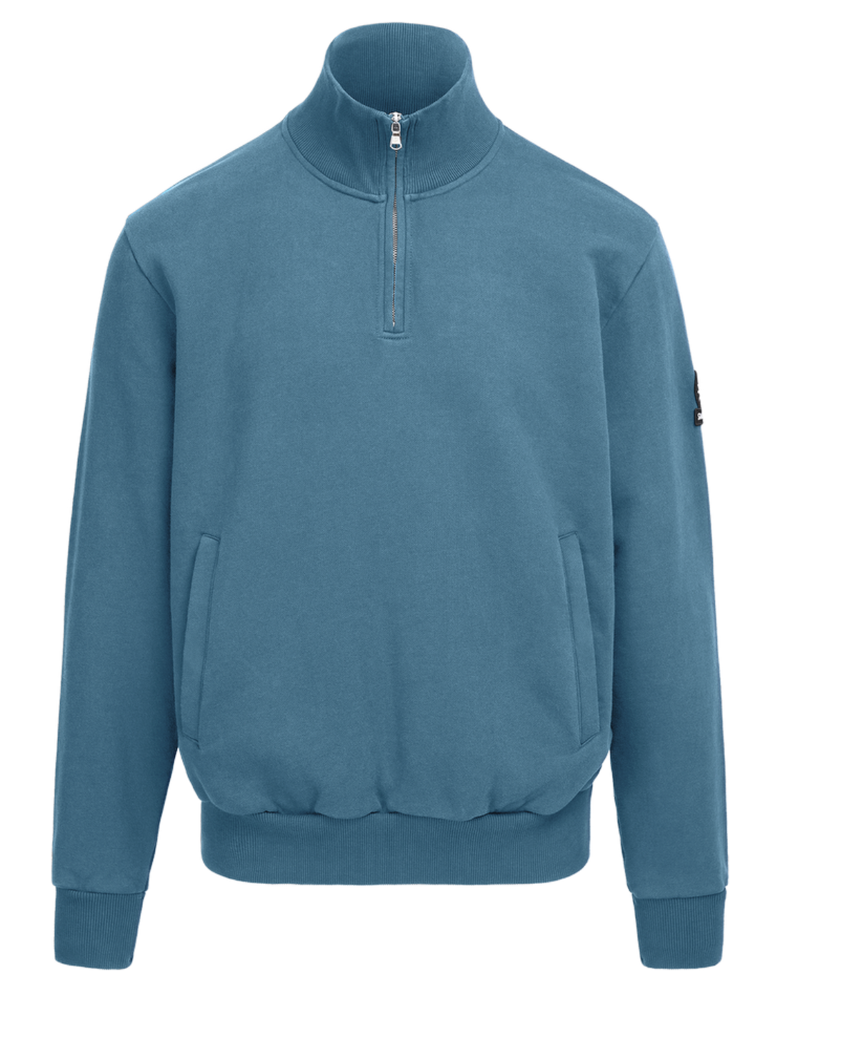 Teal Sandbanks Half Zip Sweatshirt