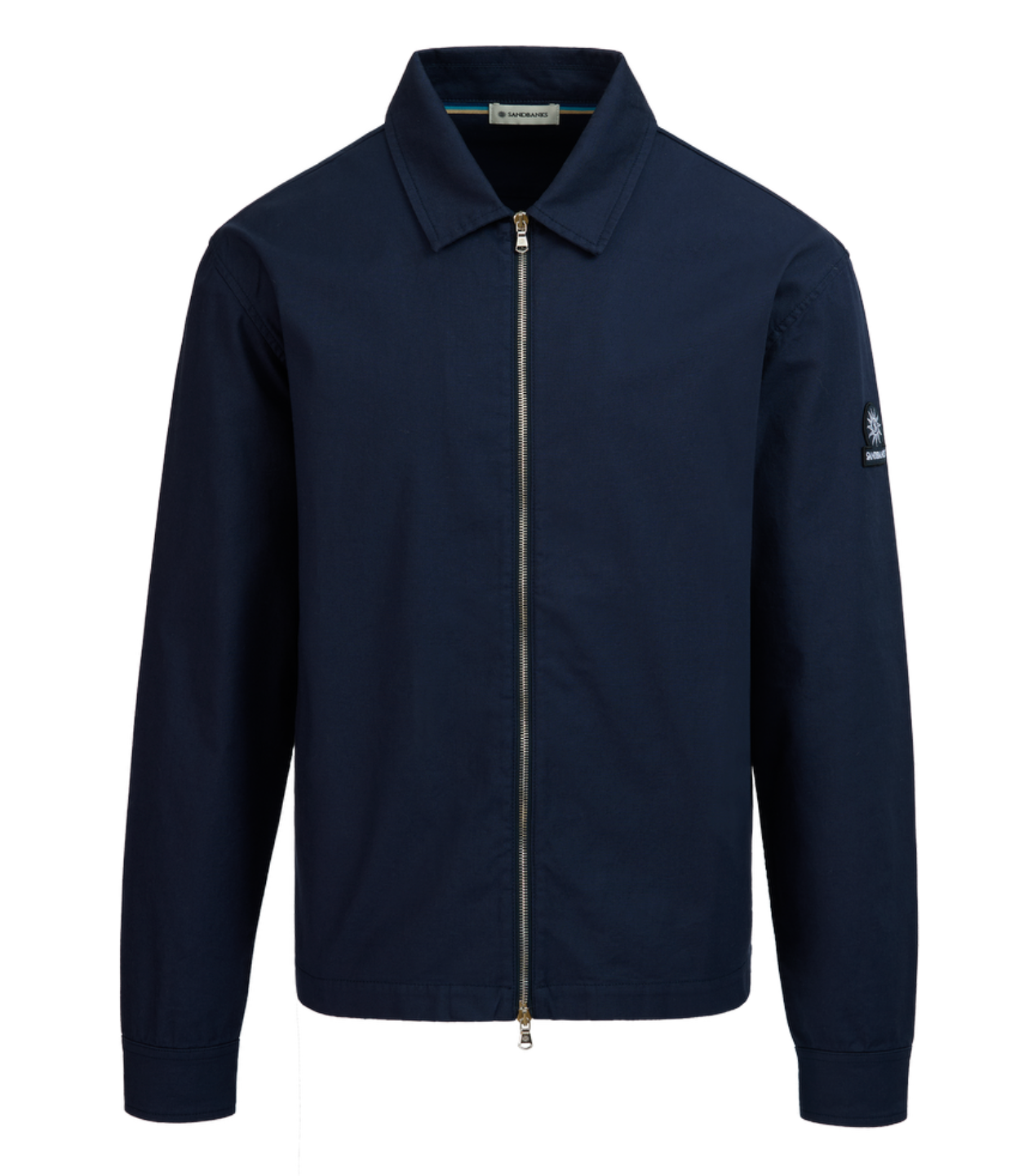 Navy Sandbanks Gaberdine Overshirt
