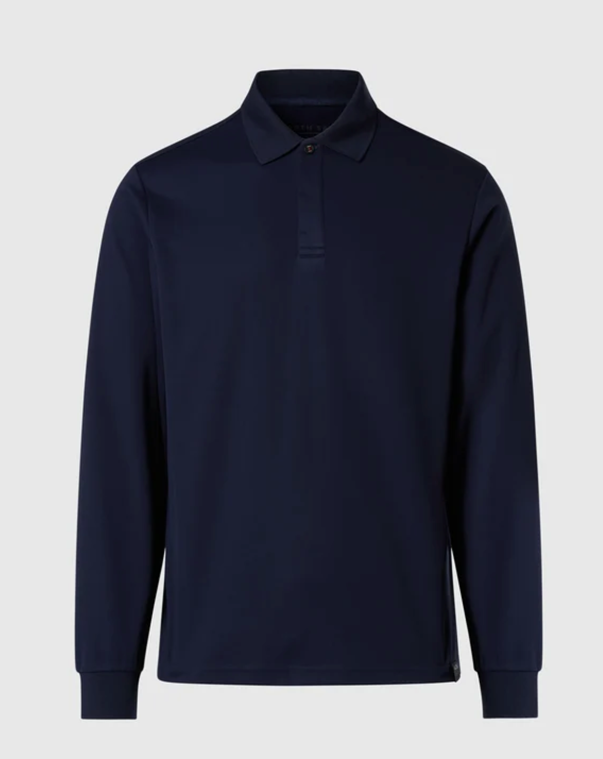 Navy North Sails Coolmax Long Sleeved Polo Shirt