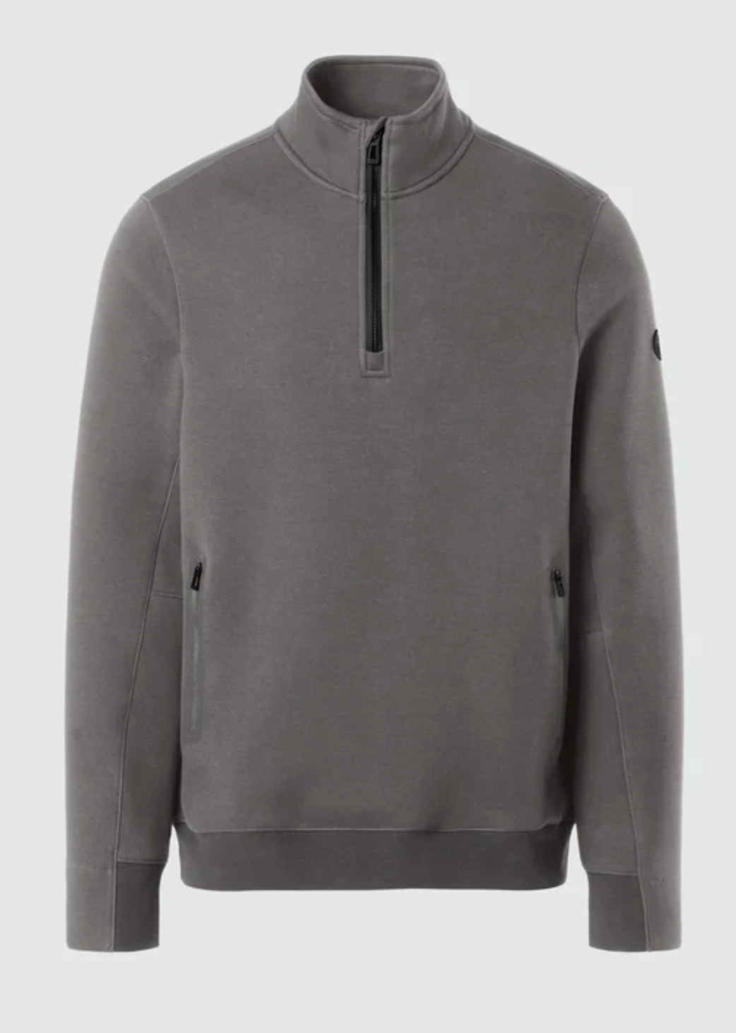 Charcoal North Sails 1/4 Zip Pique Scuba Sweatshirt