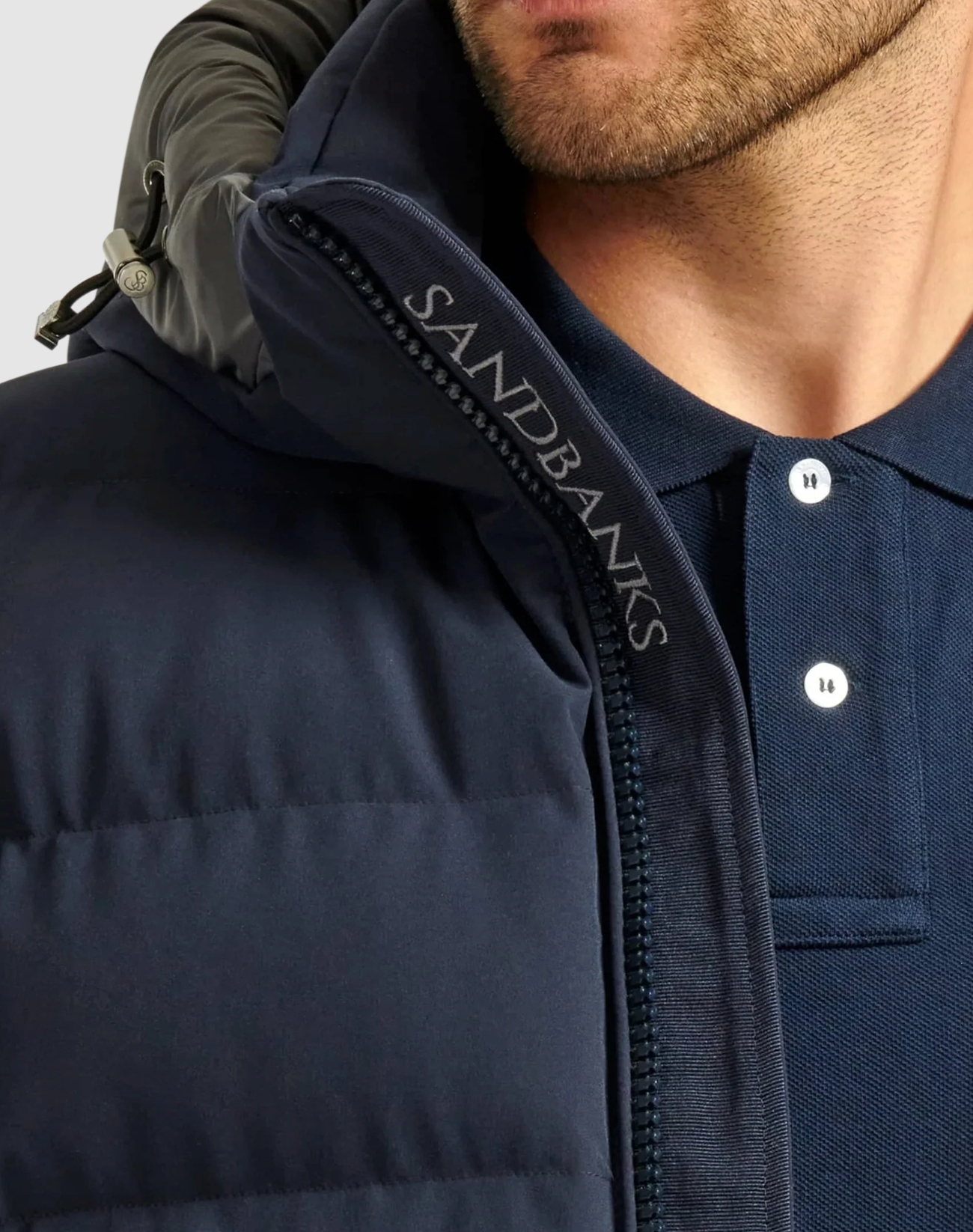 Navy Sandbanks Puffer Jacket