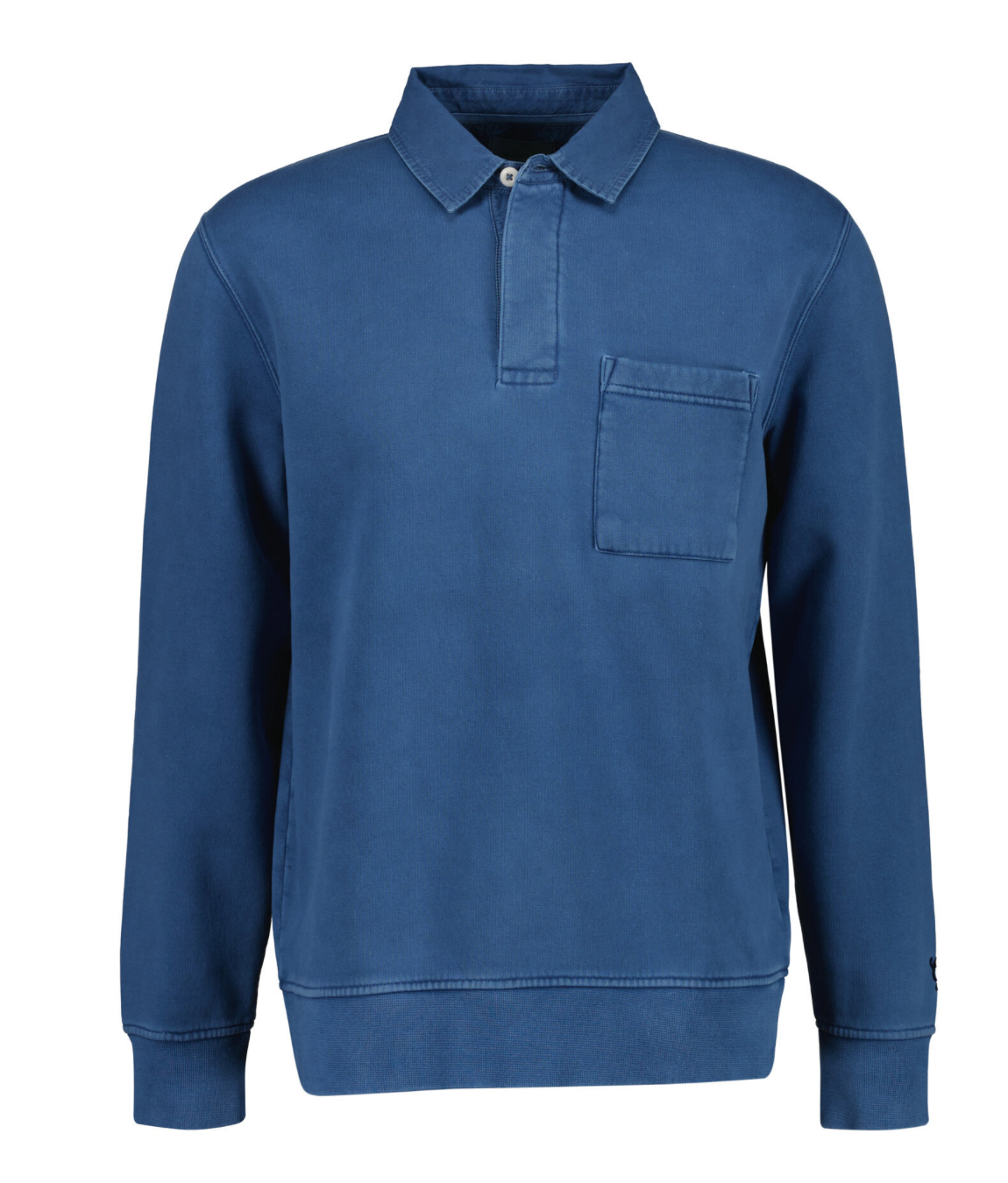Vintage Blue Gant Collared Sweatshirt