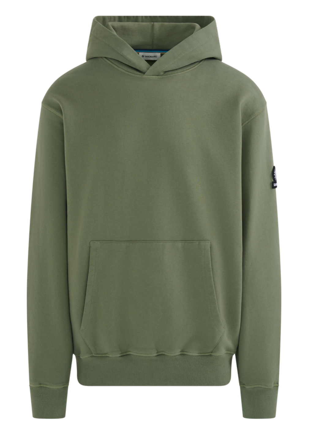Olive Sandbanks Badge Logo Hoodie