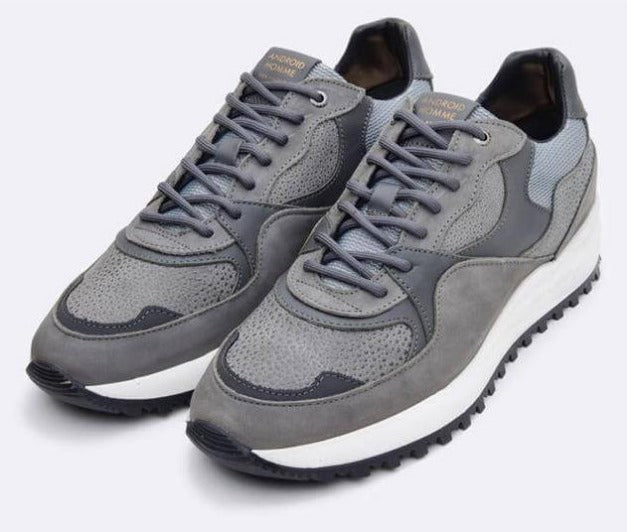 Android Homme 'SANTA MONICA' Luxury Runner Grey/Stingray/Suede