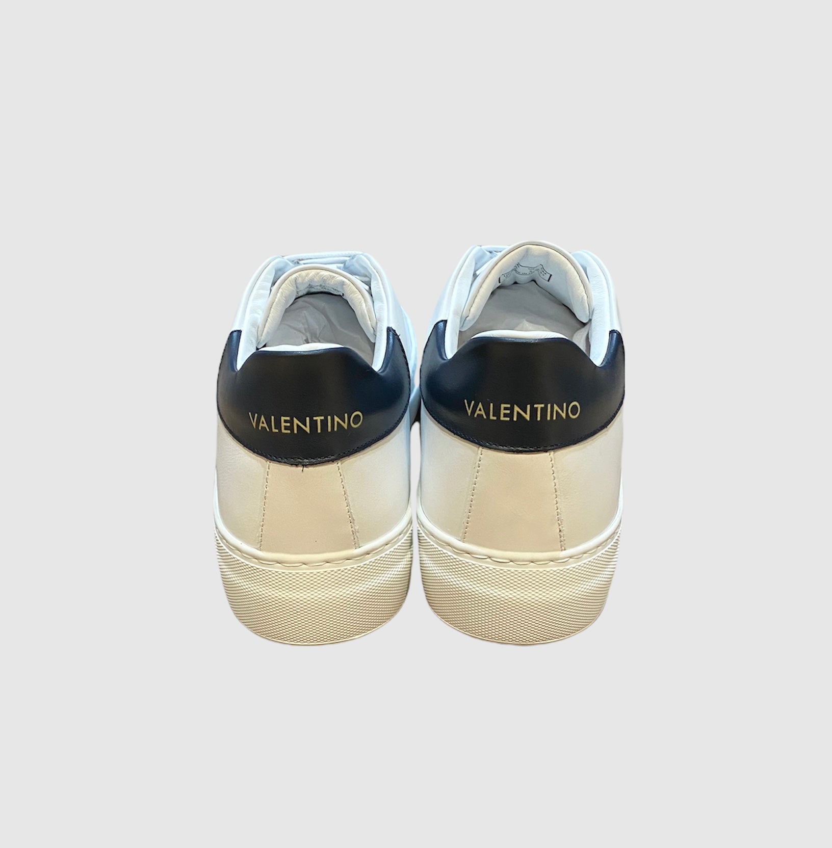 Valentino Lace Up Sneakers White/Blue