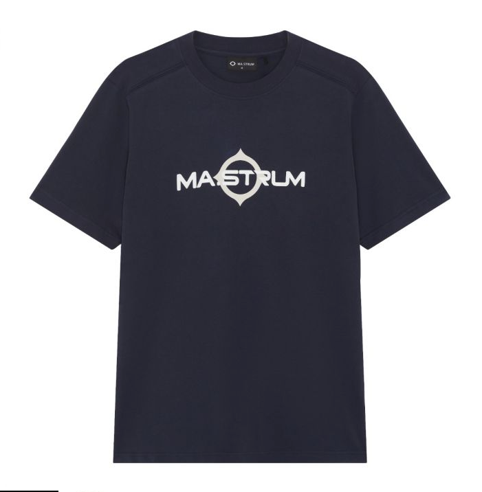 MA.Strum Short Sleeved Logo Printed T-Shirt Navy
