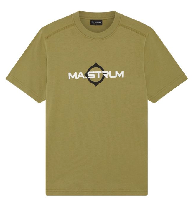 MA.Strum Short Sleeved Logo Printed T-Shirt Aloe