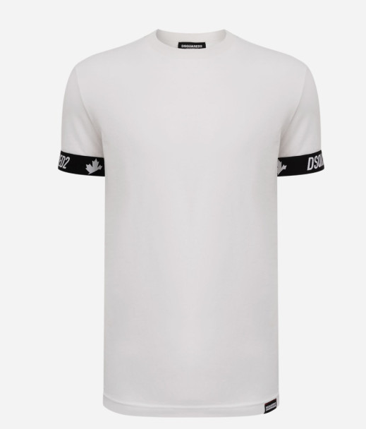 DSquared2 Crew Neck T-Shirt White/Black