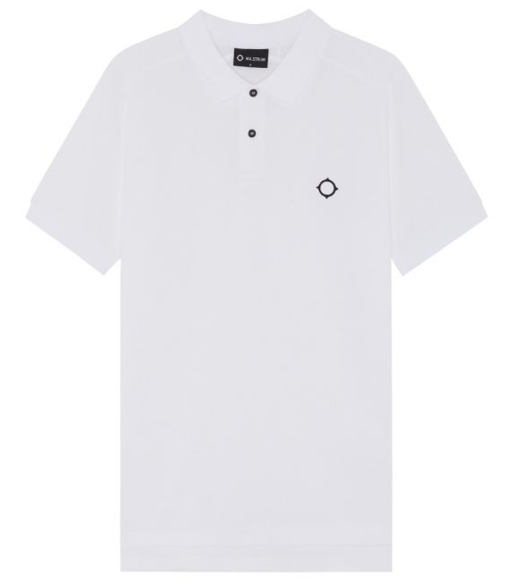 MA.Strum Pique Polo Shirt S/S White