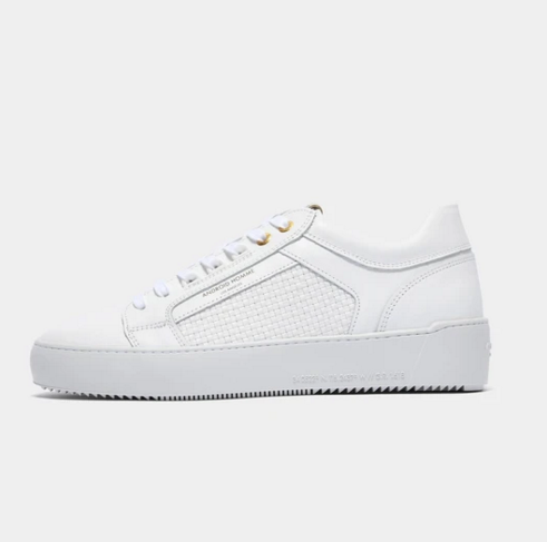 Android Homme "Venice" Achromatic White Lattice Woven
