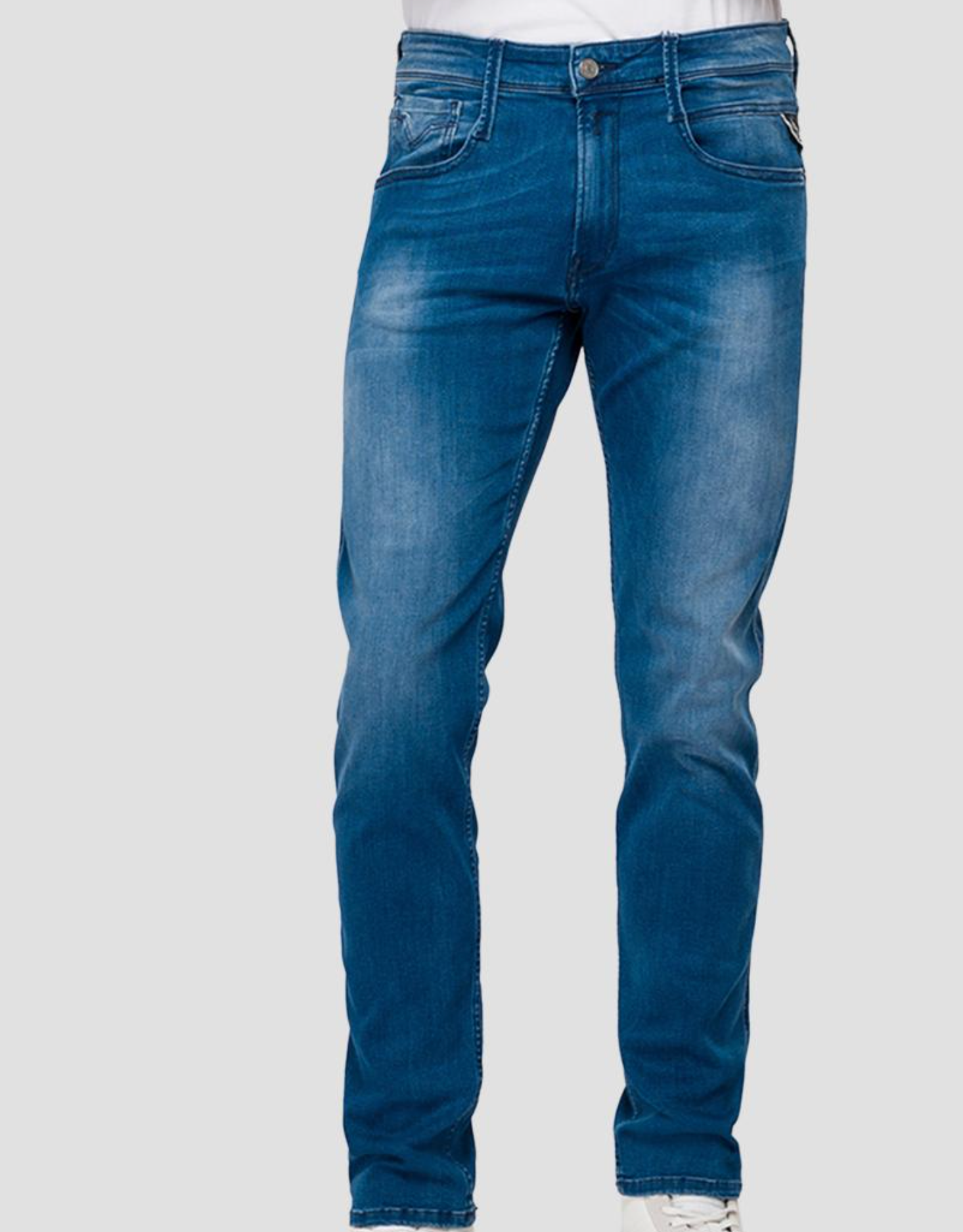 Replay Power Stretch Jeans Light Wash Blue