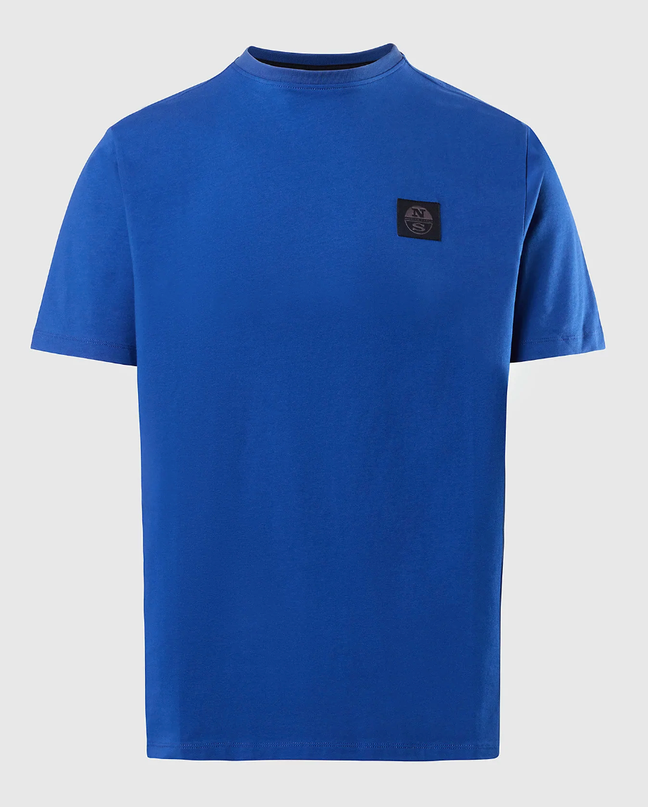 North Sails Logo Short Sleeved T-Shirt Ocean Blue