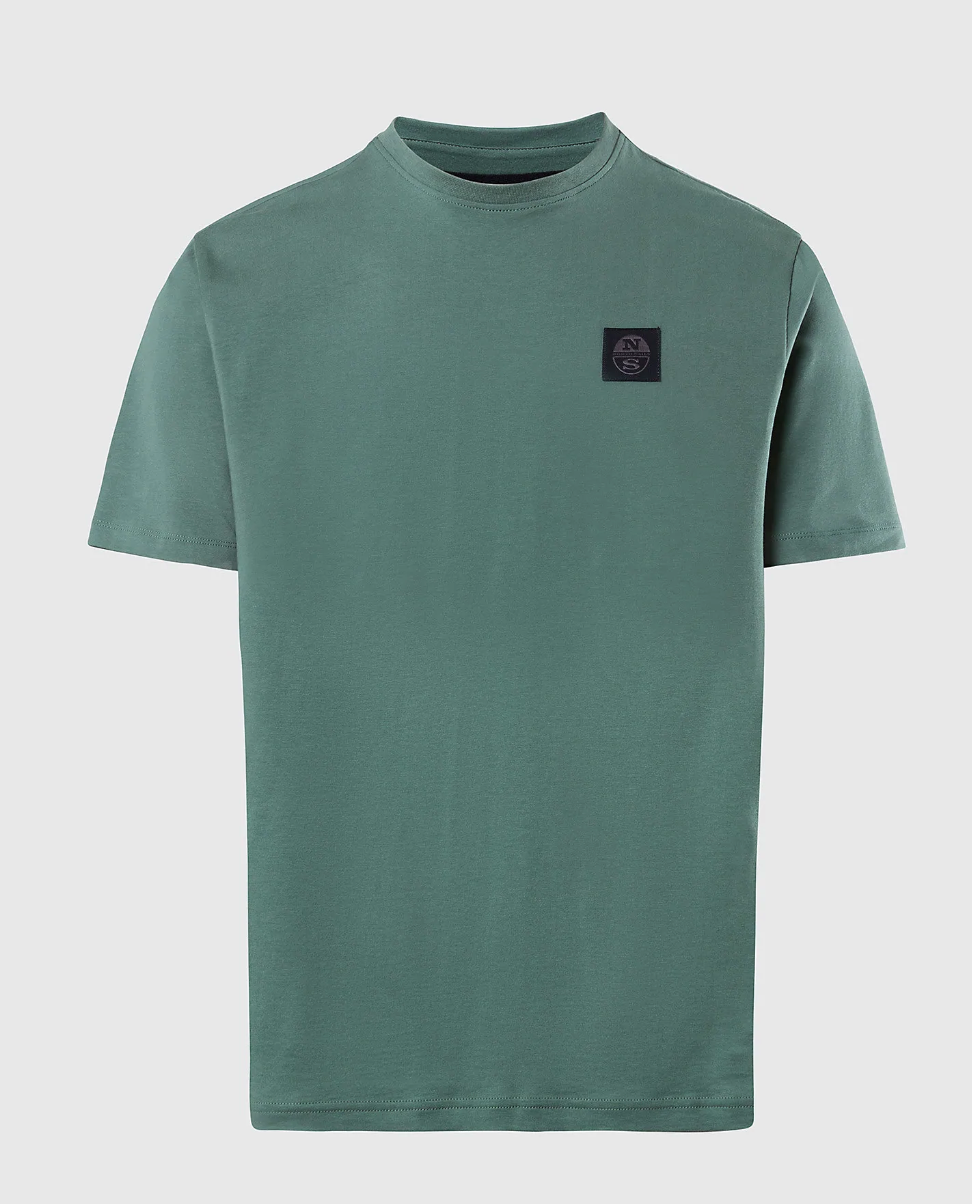 North Sails Logo Short Sleeved T-Shirt Military Green