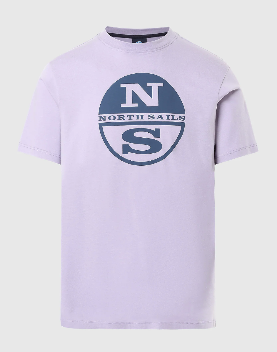 North Sails Big Logo Short Sleeved T-Shirt Dusty Lilac