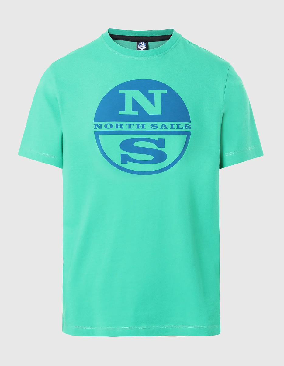 North Sails Big Logo Short Sleeved T-Shirt Garden Green
