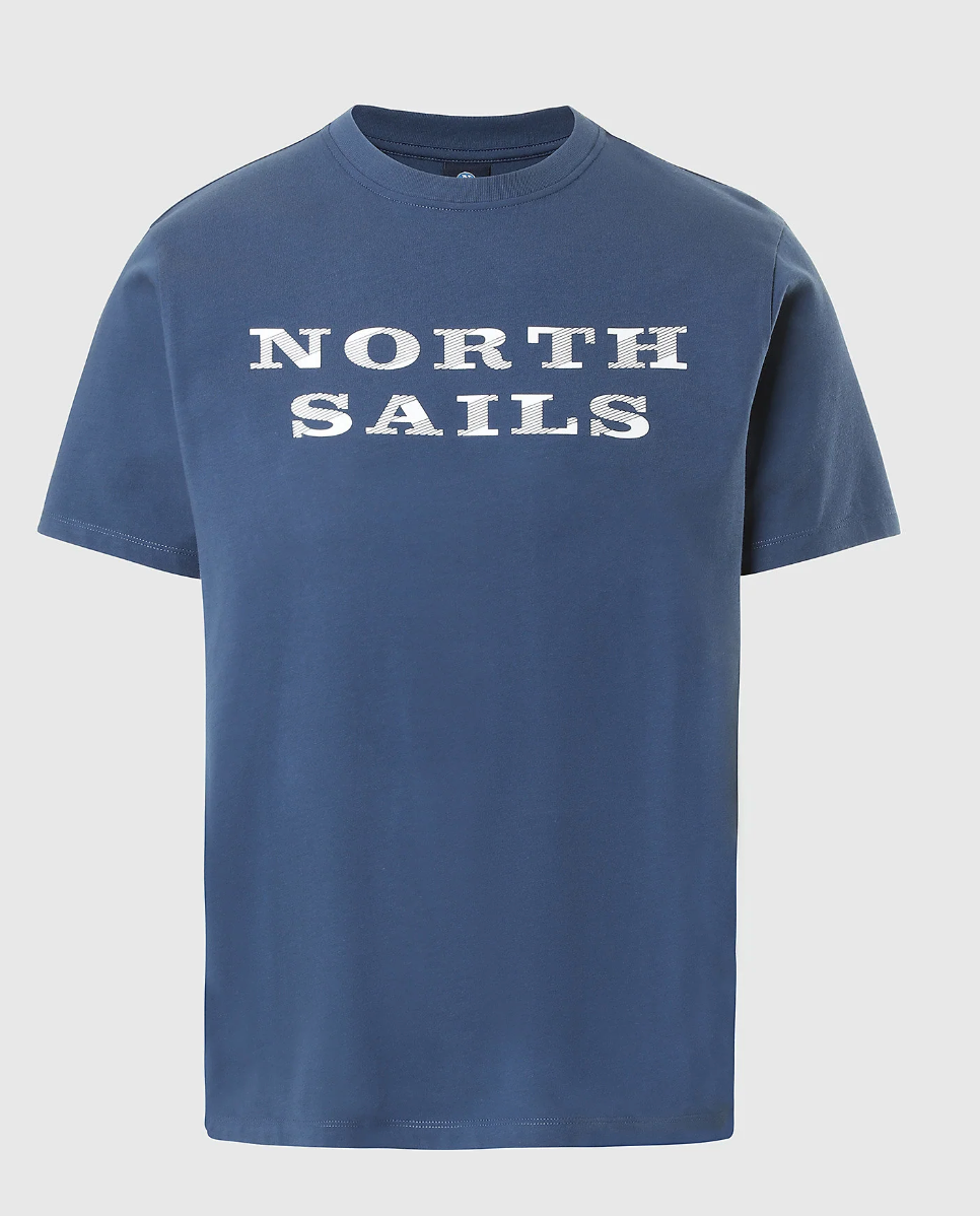 North Sails Printed T-Shirt Denim Blue
