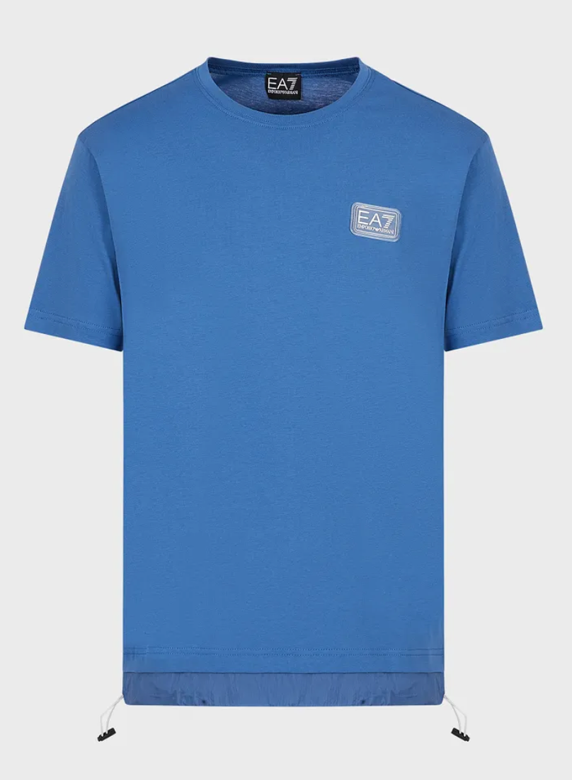 EA7 Drawstring T-Shirt Royal Blue
