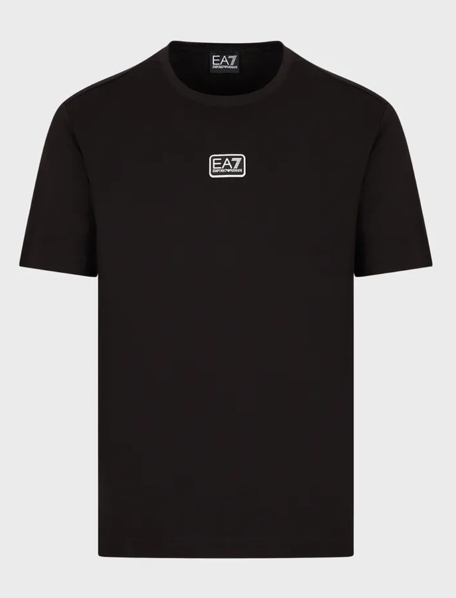 EA7 Rubber Logo T-Shirt Black