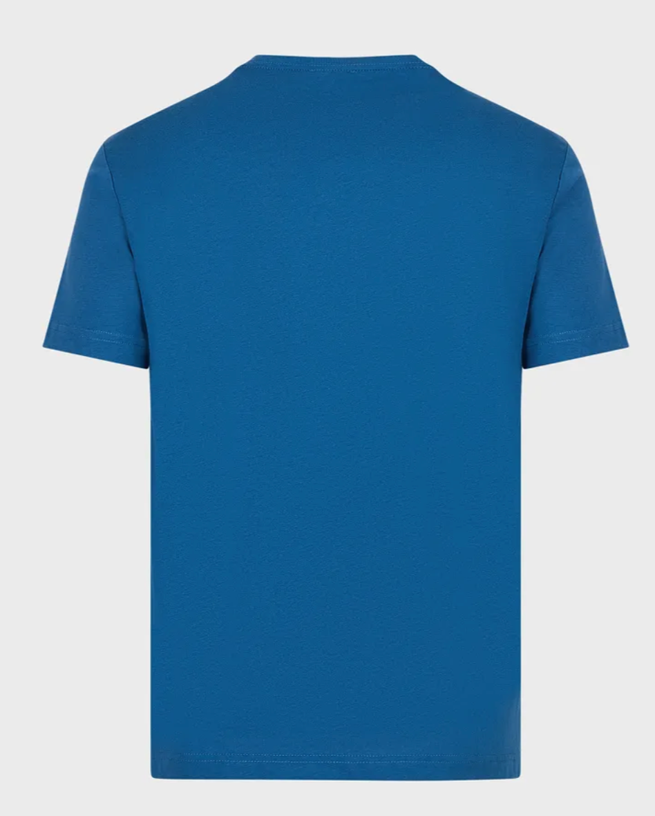 EA7 Rubber Logo T-Shirt Teal Blue