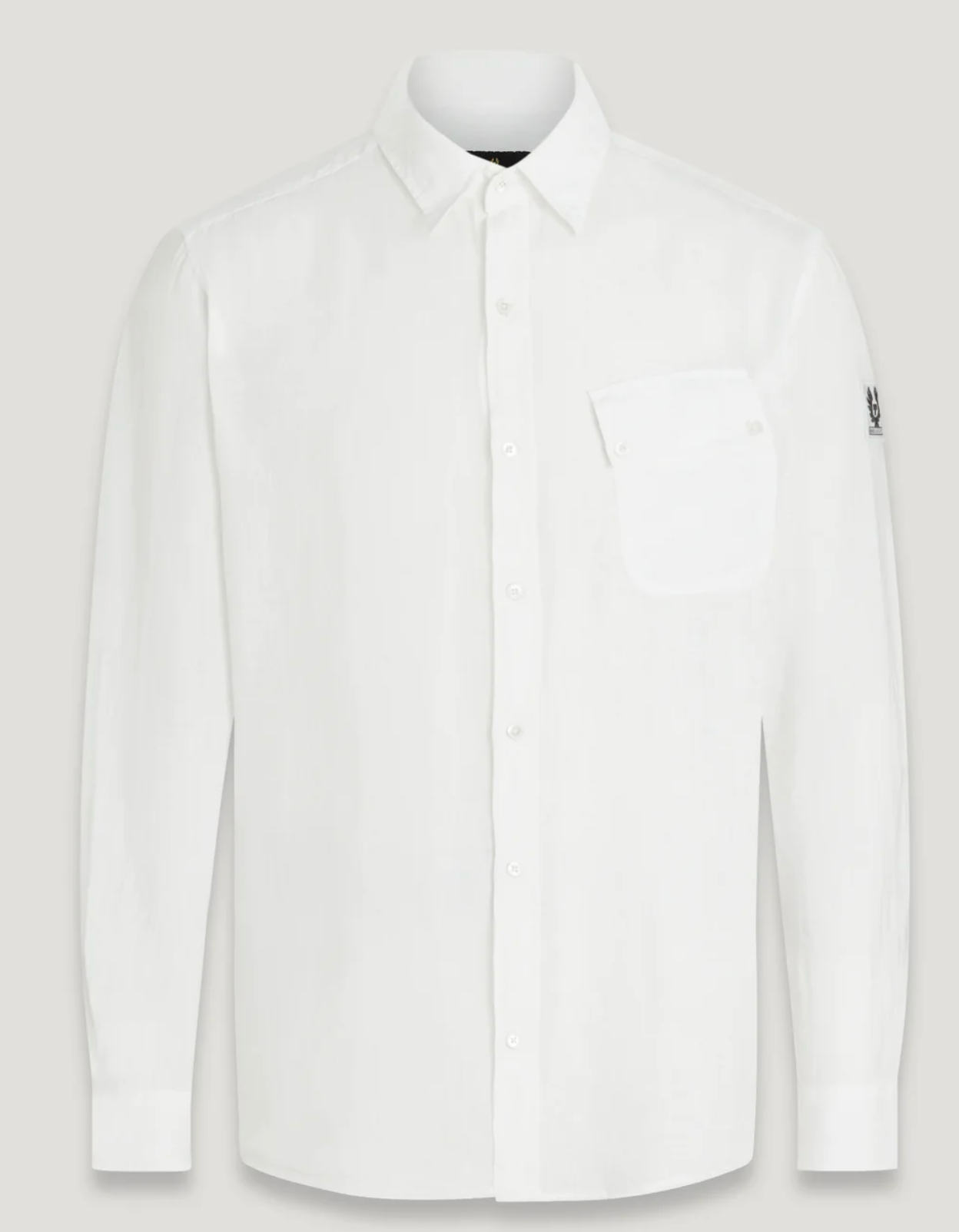 Belstaff Linen Pitch Shirt White