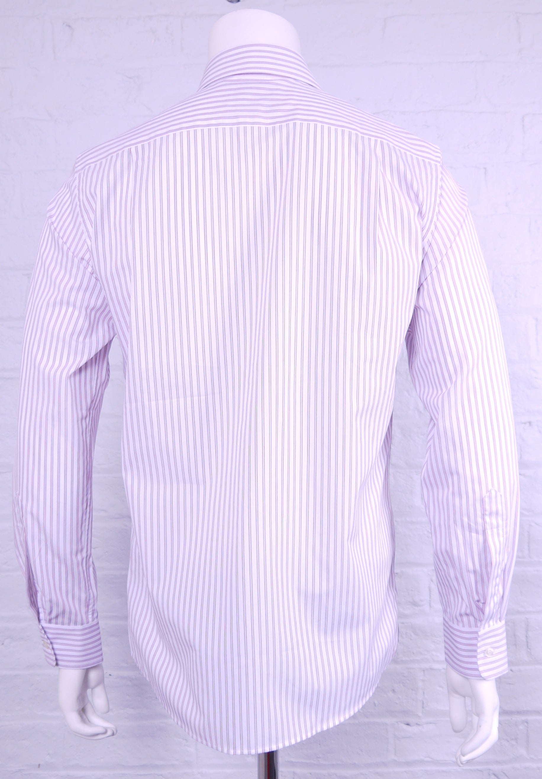 Vivienne Westwood Double Button Krall Striped Shirt White/Red
