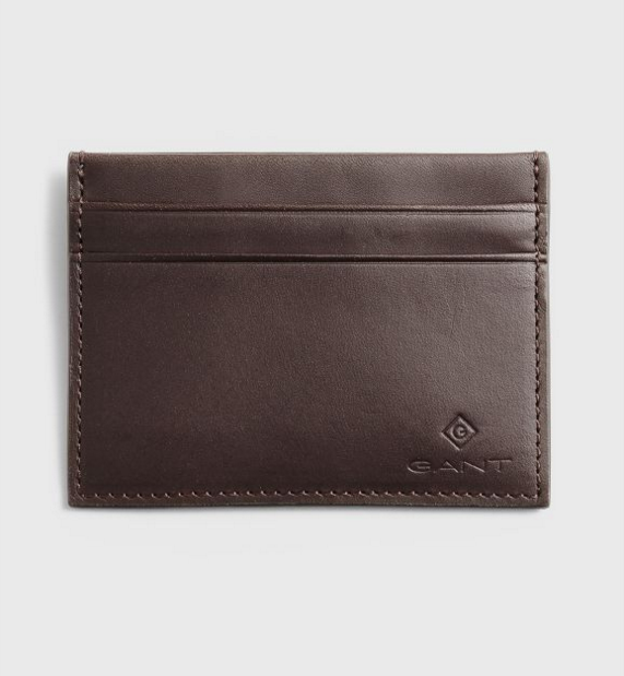 Gant Leather Card Holder Brown