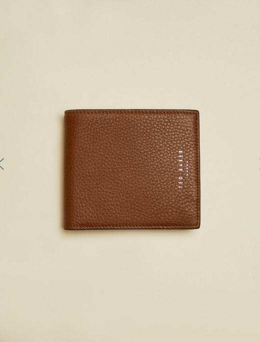 Ted Baker "Trubee" Leather Bifold Wallet Tan