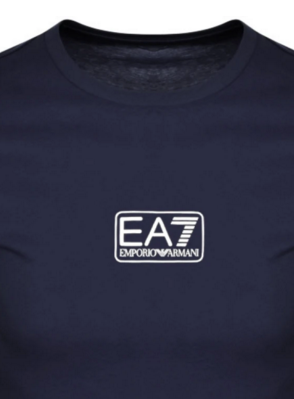 EA7 Basic Centre Chest Logo T-Shirt Navy