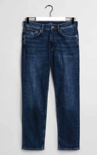 Gant Regular Straight Denim Jeans Dark Wash
